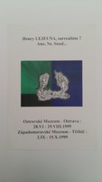 Affiche pour l'exposition Henry Lejeune , au Ostravské muzeu (Ostrava) , du 28 juin au 29 juillet 1999.